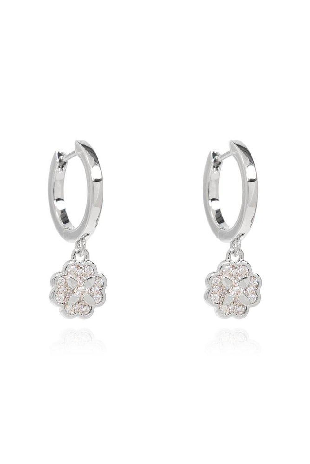 Kate Spade Heritage Bloom Huggie Drop Earrings