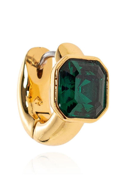 Kate Spade Keep Sparkling Asscher Huggies Earrings