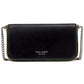 Devin Glitter Edge Saffiano Flap Chain Wallet