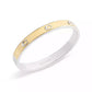 Two-Tone Signature C Bangle Bracelet