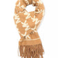Women's Metallic Logo Wrap Scarf