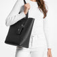 Vincent Large Saffiano Leather Tote Bag With Card Case