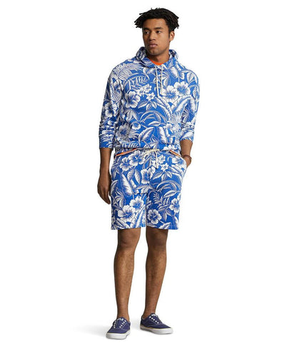 8.5-Inch Tropical Floral Spa Terry Shorts