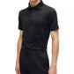 Men's Houndstooth Jacquard Slim-Fit Polo Shirt