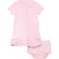 Ruffled Cotton Polo Dress & Bloomer (Toddler)