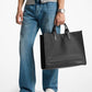 Hudson Pebbled Leather Tote Bag