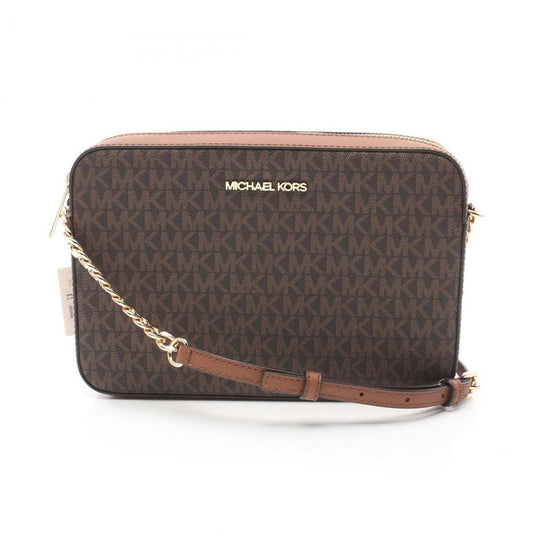 Coated Canvas Leather Shoulder Bag (Pre-Owned)