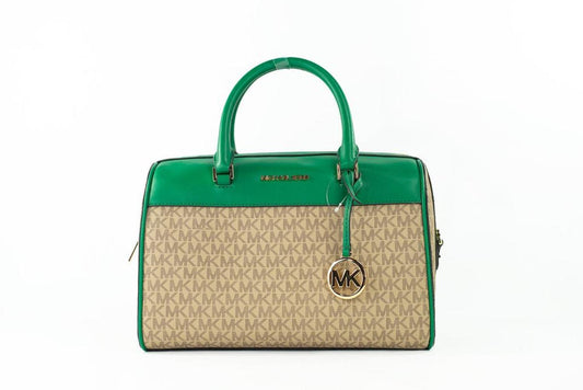 Michael Kors Travel Medium Palmetto  Signature Duffle Crossbody Bag Women's Purse