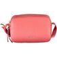 Coccinelle Elegant Pink Leather Shoulder Bag with Logo