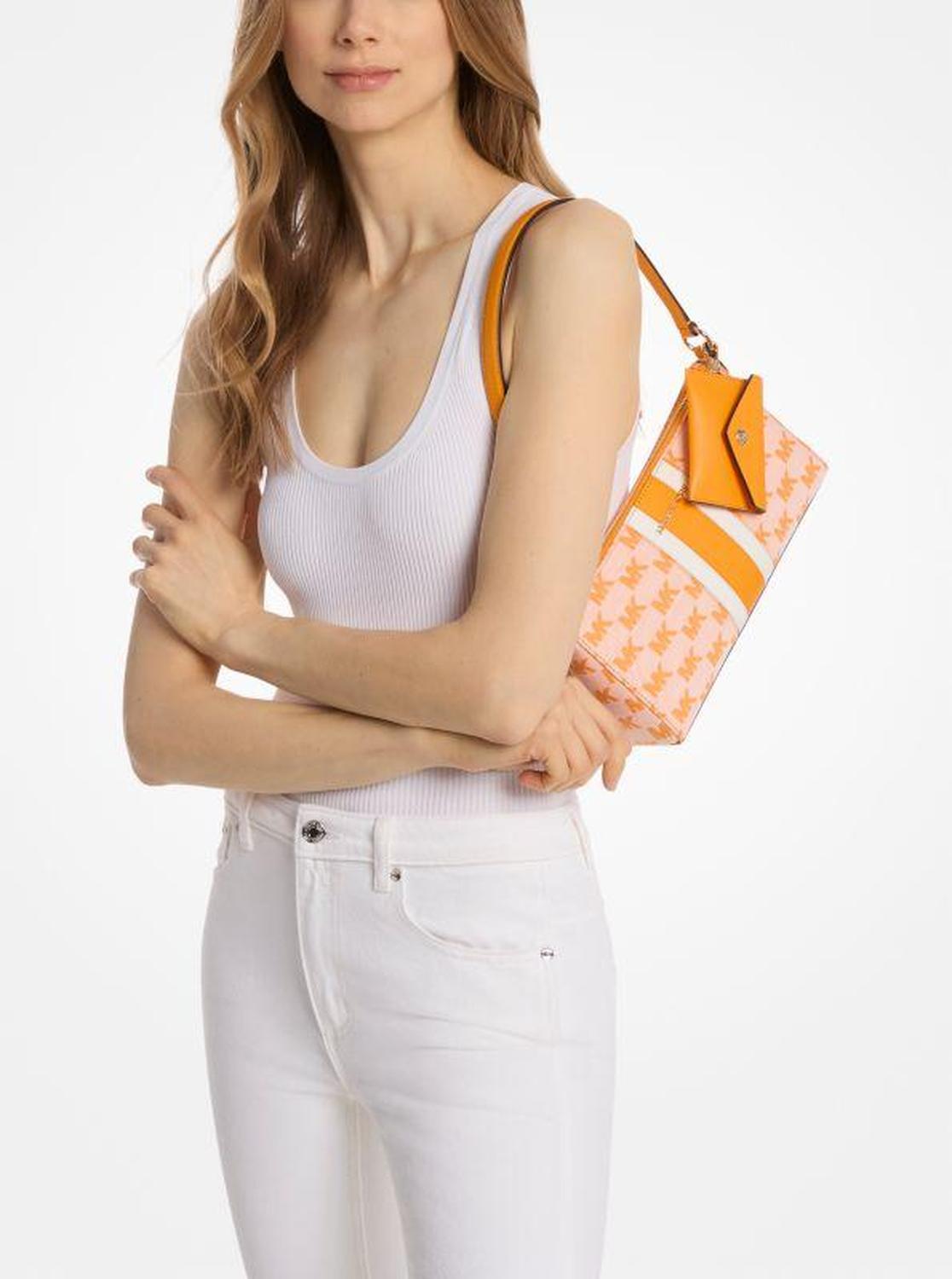 Vincent Medium Logo Jacquard Pochette with Card Case