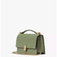 Women's Deco Pebbled Mini Flap Chain Crossbody Bag