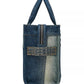 The Medium Deconstructed Denim Tote Bag