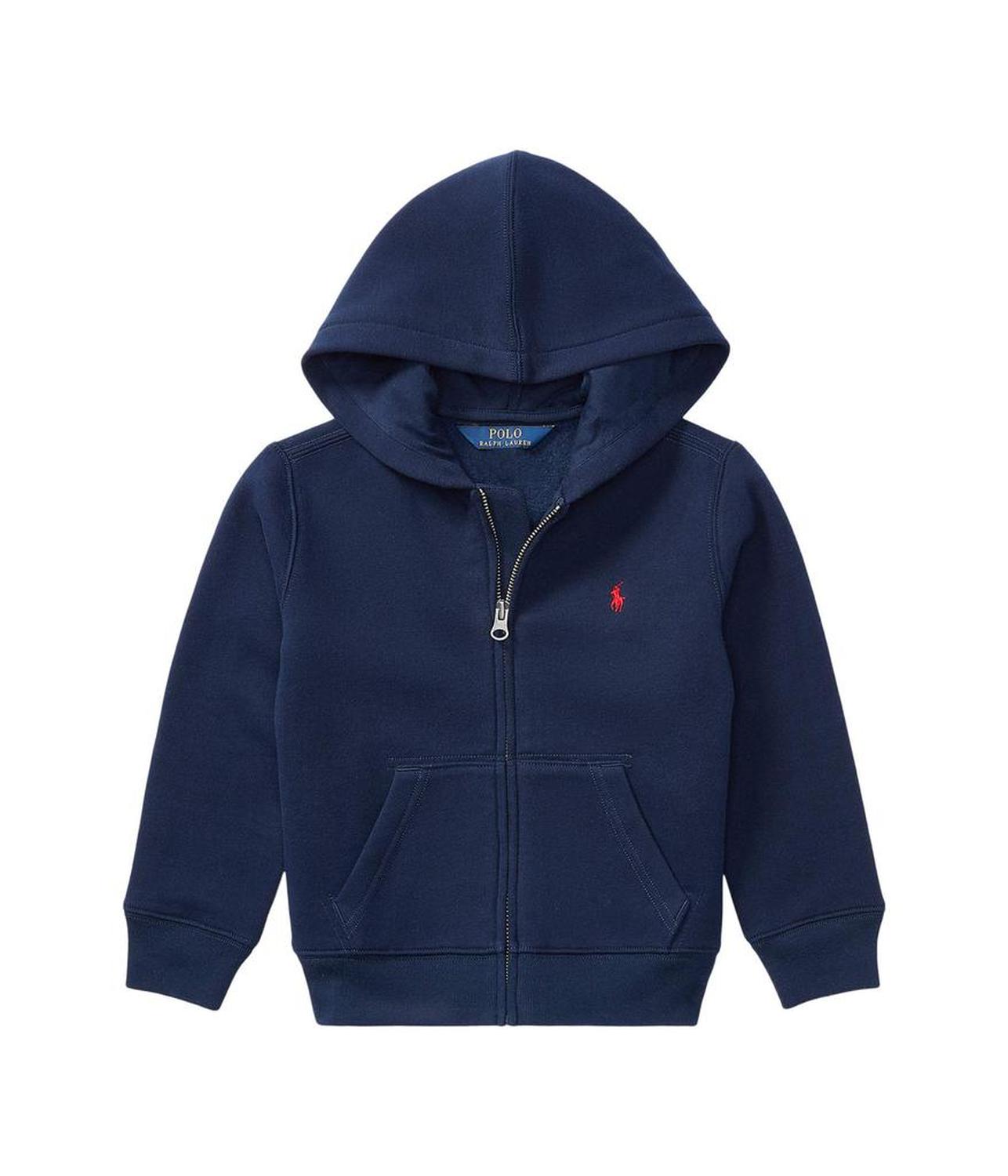 Cotton Blend Fleece Hoodie (Little Kids)