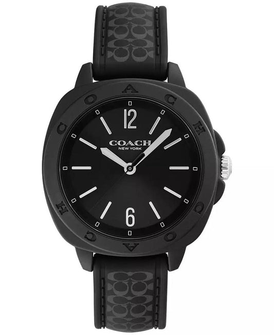 Women's Kitt Black Silicone Strap Watch, 35.4mm