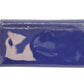 Wallet in Blue Patent Leather