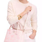 Serena Spring Pansies Leather Satchel