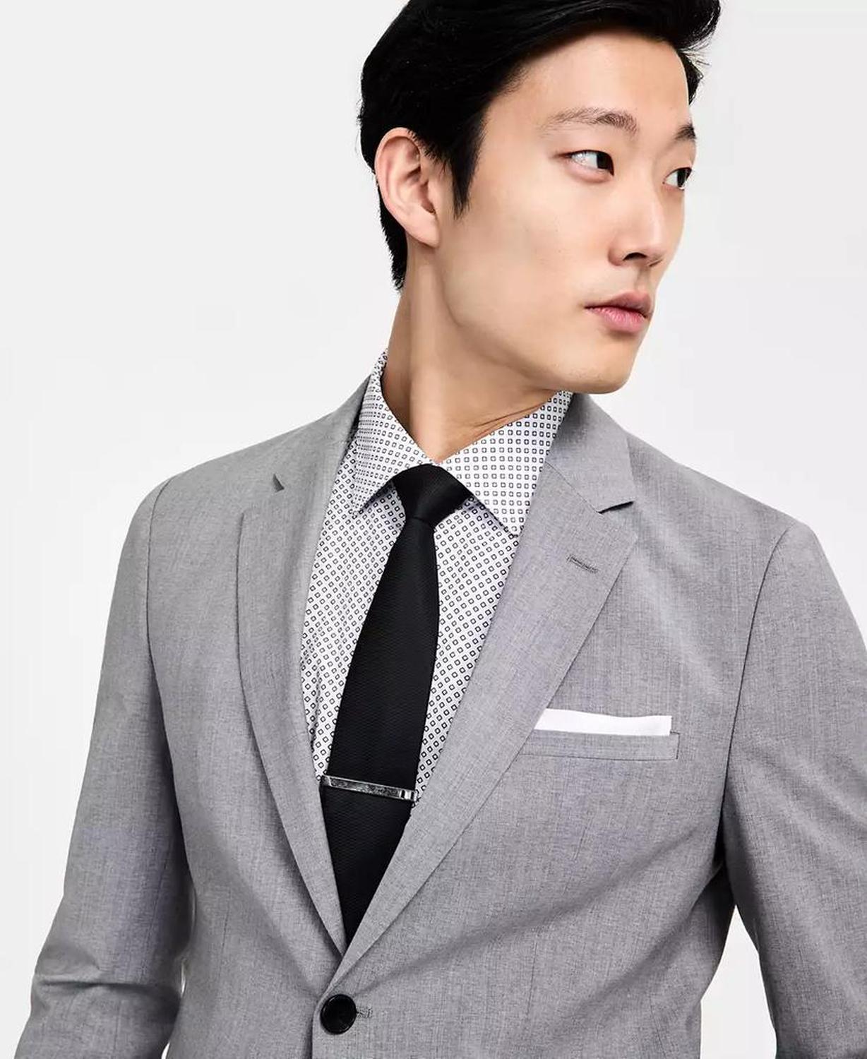 Men's Modern-Fit Wool Blend Suit Jacket