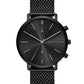 Men's Blake Multifunction Black IP Mesh Watch, 42mm