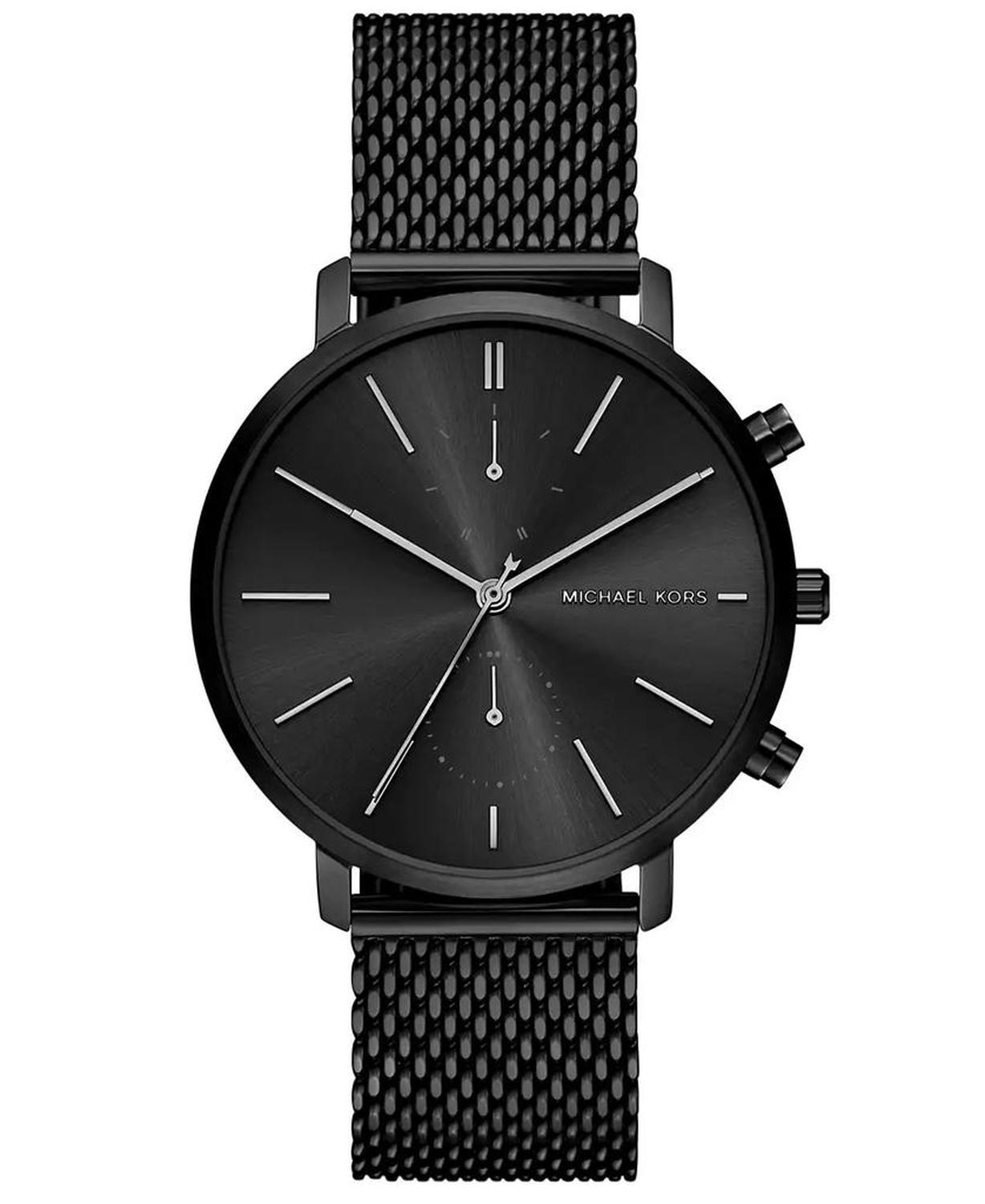 Men's Blake Multifunction Black IP Mesh Watch, 42mm