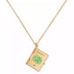Gold-Tone Out of Office Passport Pendant Necklace, 16" + 3" extender