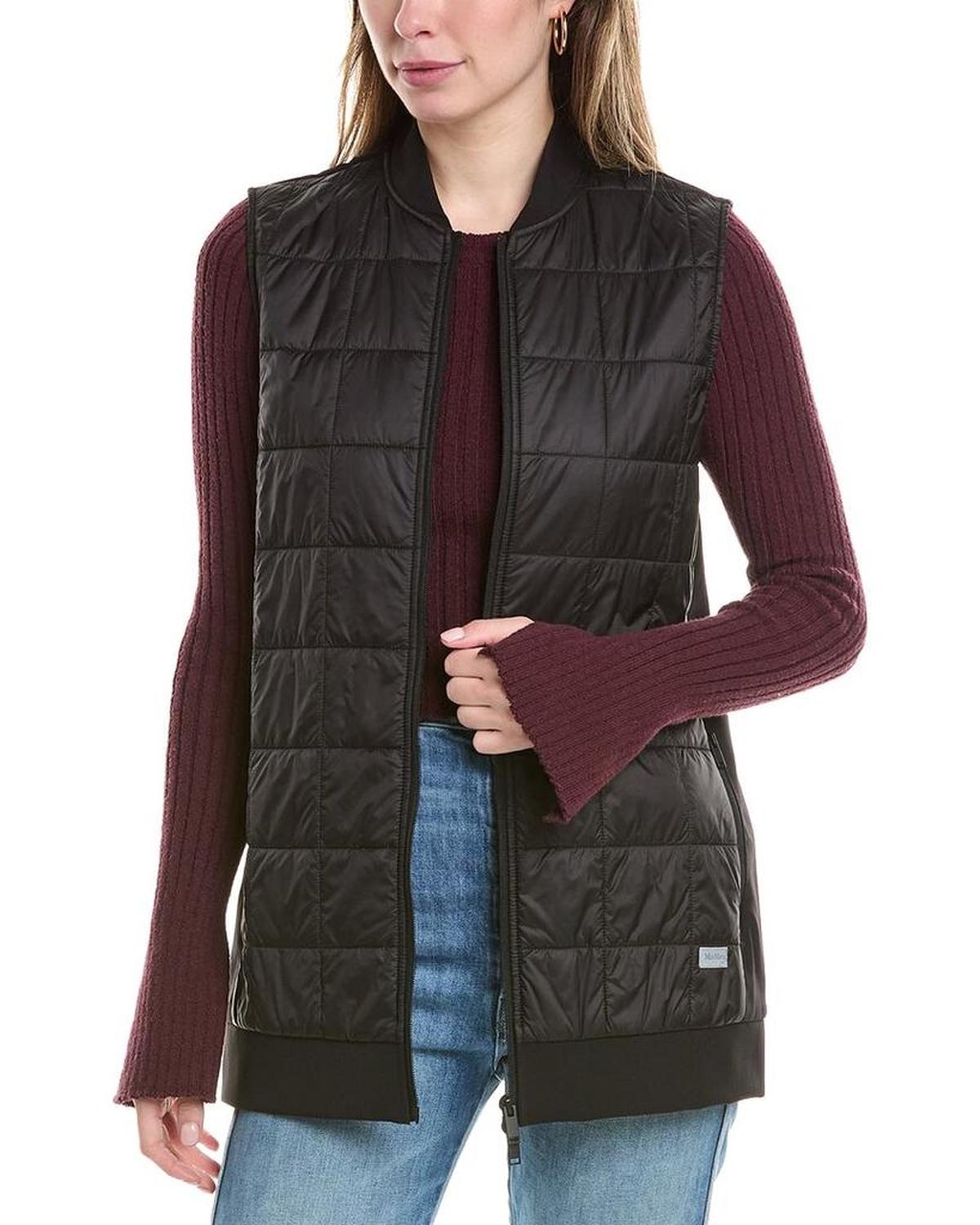 Max Mara Leisure Square Quilted Cashmere-Blend Vest