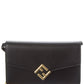 FENDI FF Diamonds Leather Wallet On Chain