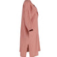 Max Mara Quarter-Sleeve Shirt Dress in Peach Linen