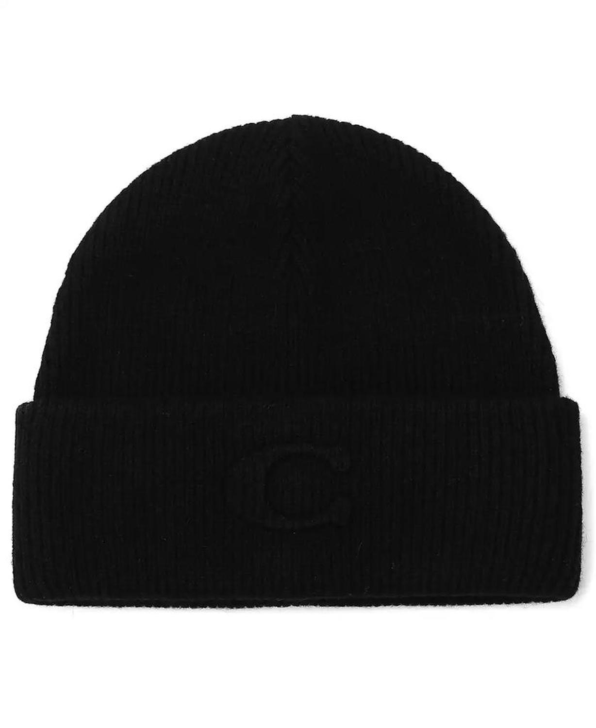 Women's Embossed C-Knit Beanie Hat