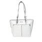 Michael Kors Jet Set Medium Optic  Signature PVC Double Pocket Tote Women's Bag