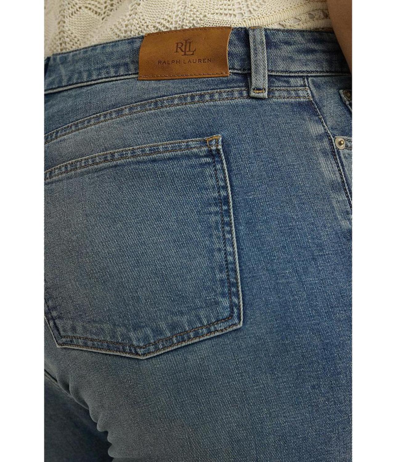 Plus Size High-Rise Straight Ankle Jeans