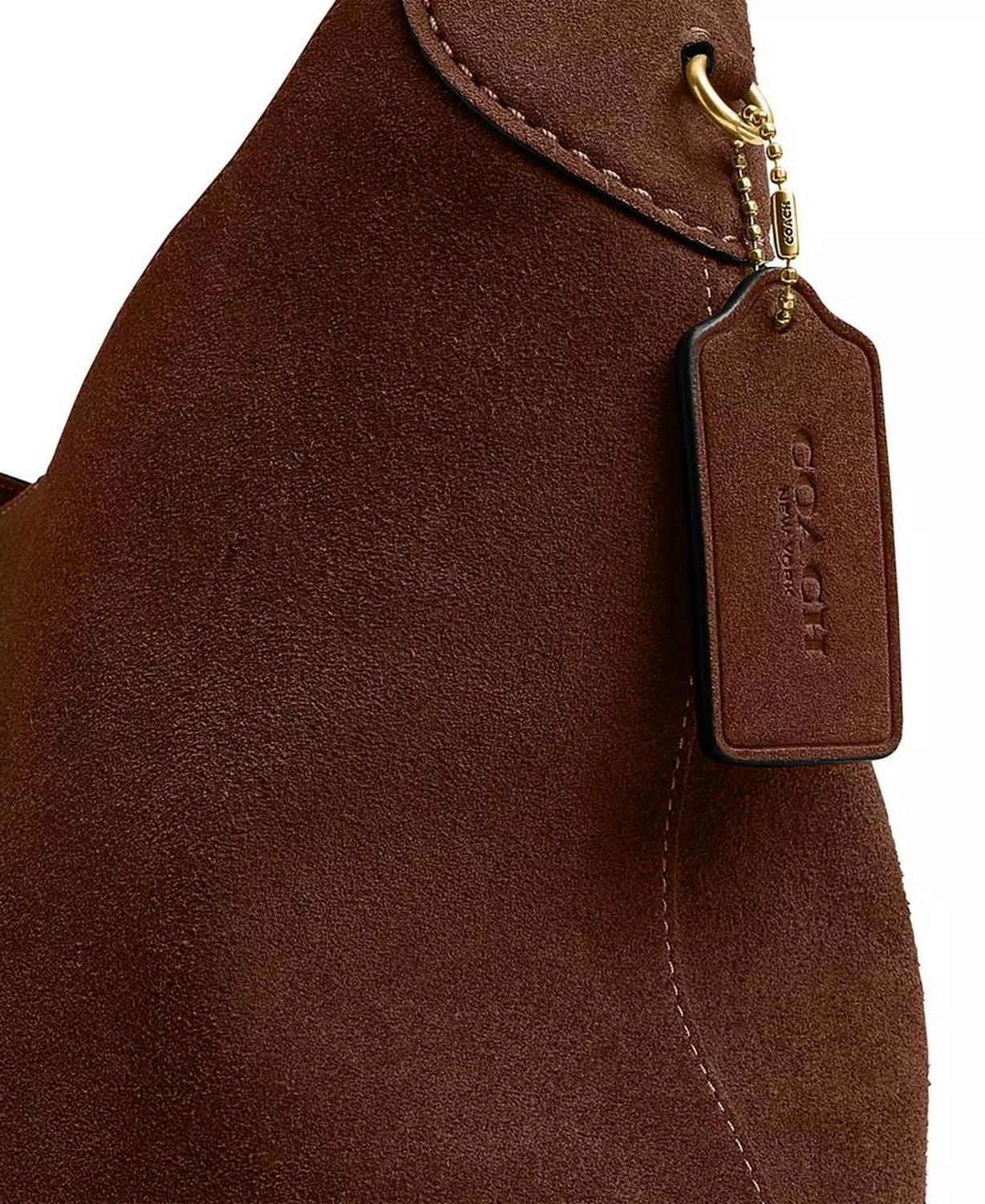 Brooklyn Large Suede Shoulder Bag 34