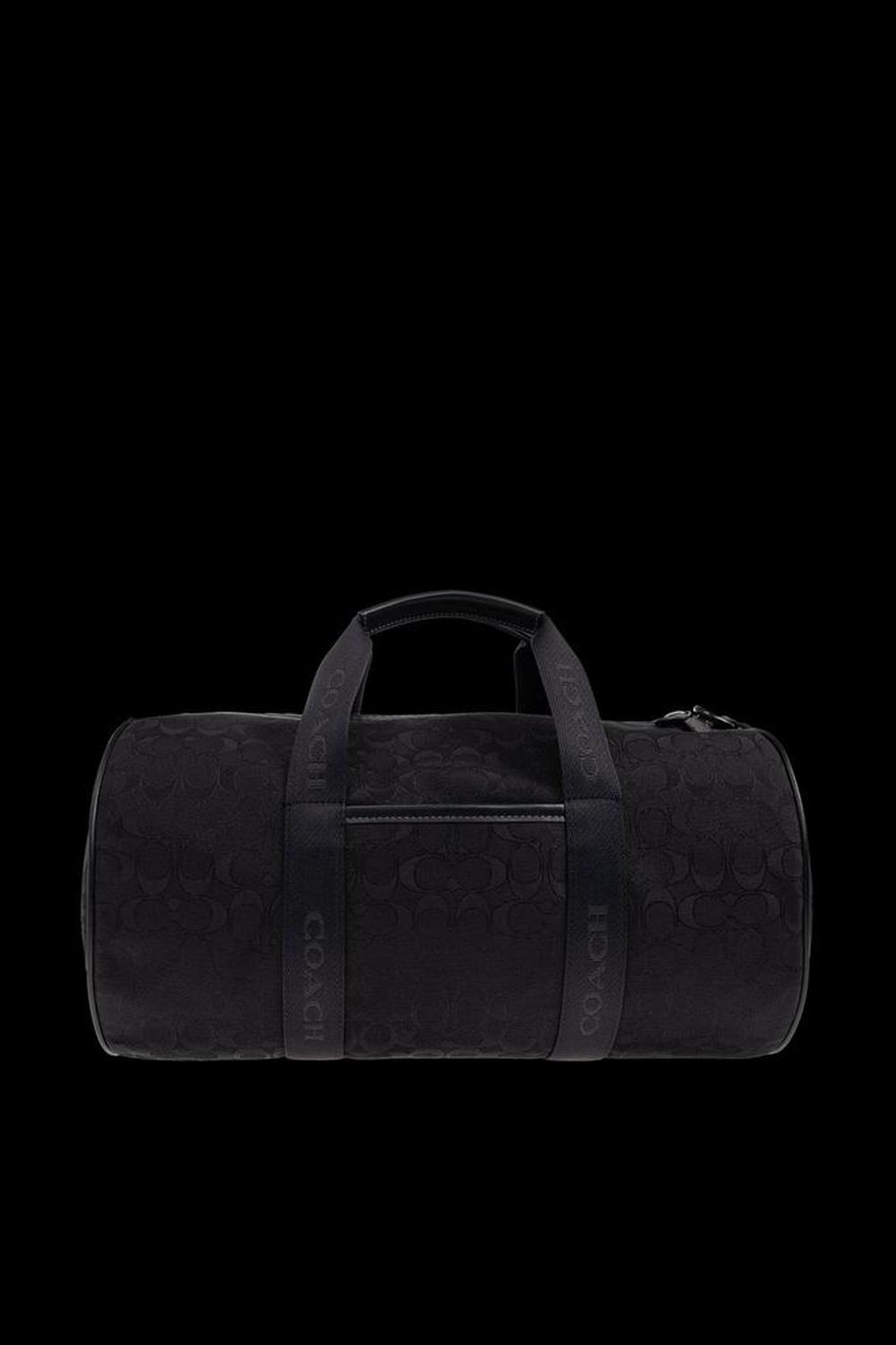 Coach Signature Jacquard Theo Duffle Bag