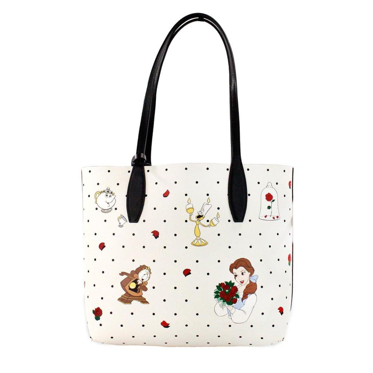 Kate Spade Disney Beauty And The Beast Small Leather Reversible Tote Women's Handbag