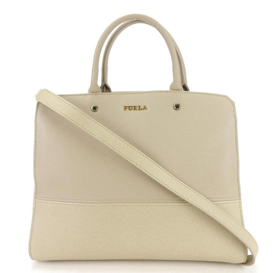 Leather Handbag Shoulder Bag (Pre-Owned)