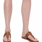 Dual Leather T Sandals