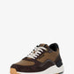 Trevor Leather and Corded Twill Trainer