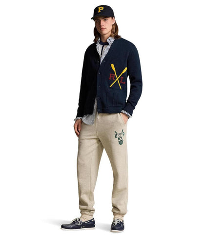 Varsity-Inspired Cotton Cardigan