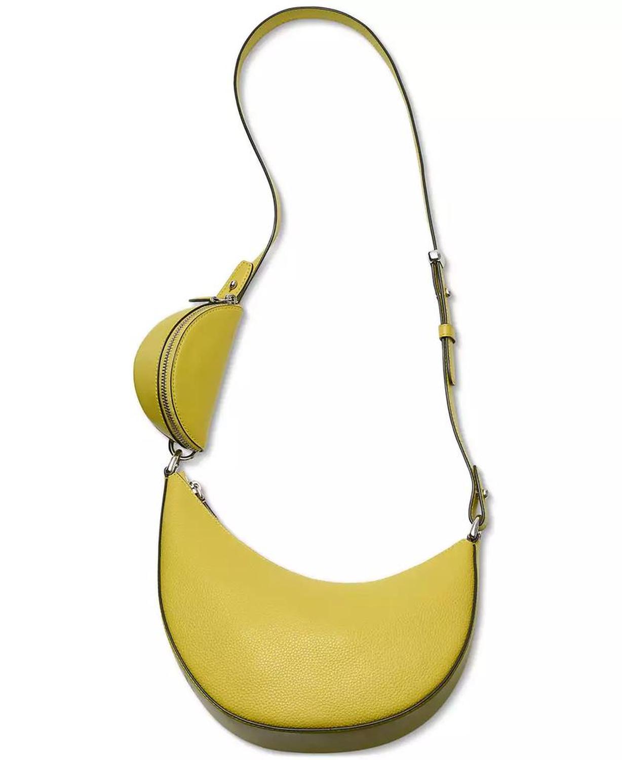 Duo Small Pebbled Leather Crossbody Bag