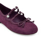The Kiki Bow-Detailed Suede Ballerina Flats