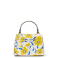 Katy Sunshine Floral Textured Leather Small Top Handle