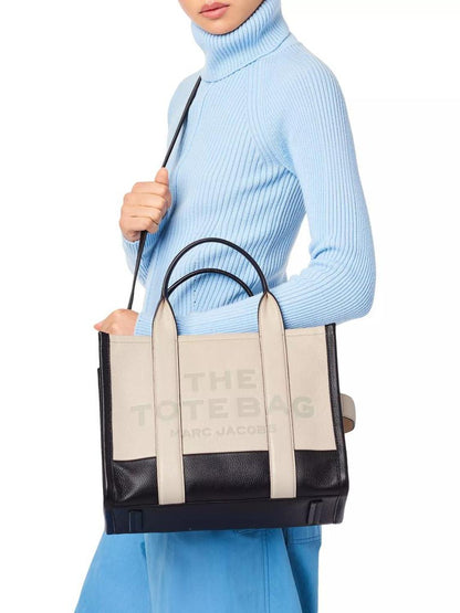 The Colorblock Leather Medium Tote