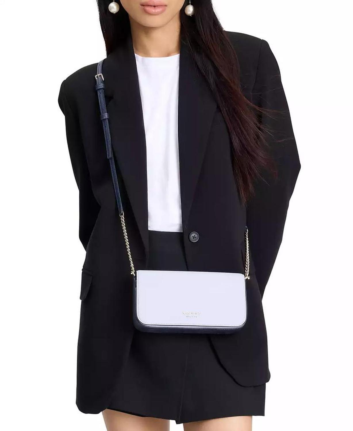 Devin Saffiano Leather Flap Chain Wallet