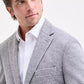 Men's Classic-Fit Stretch Heather Gray Knit Sport Coat