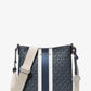 Jet Set Small Signature Logo Stripe Crossbody Bag