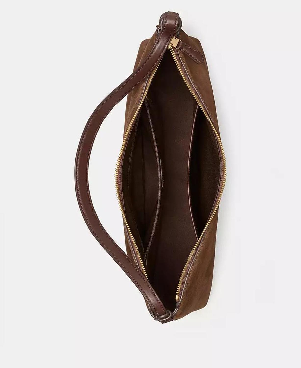 Loop Suede Large Shoulder Bag