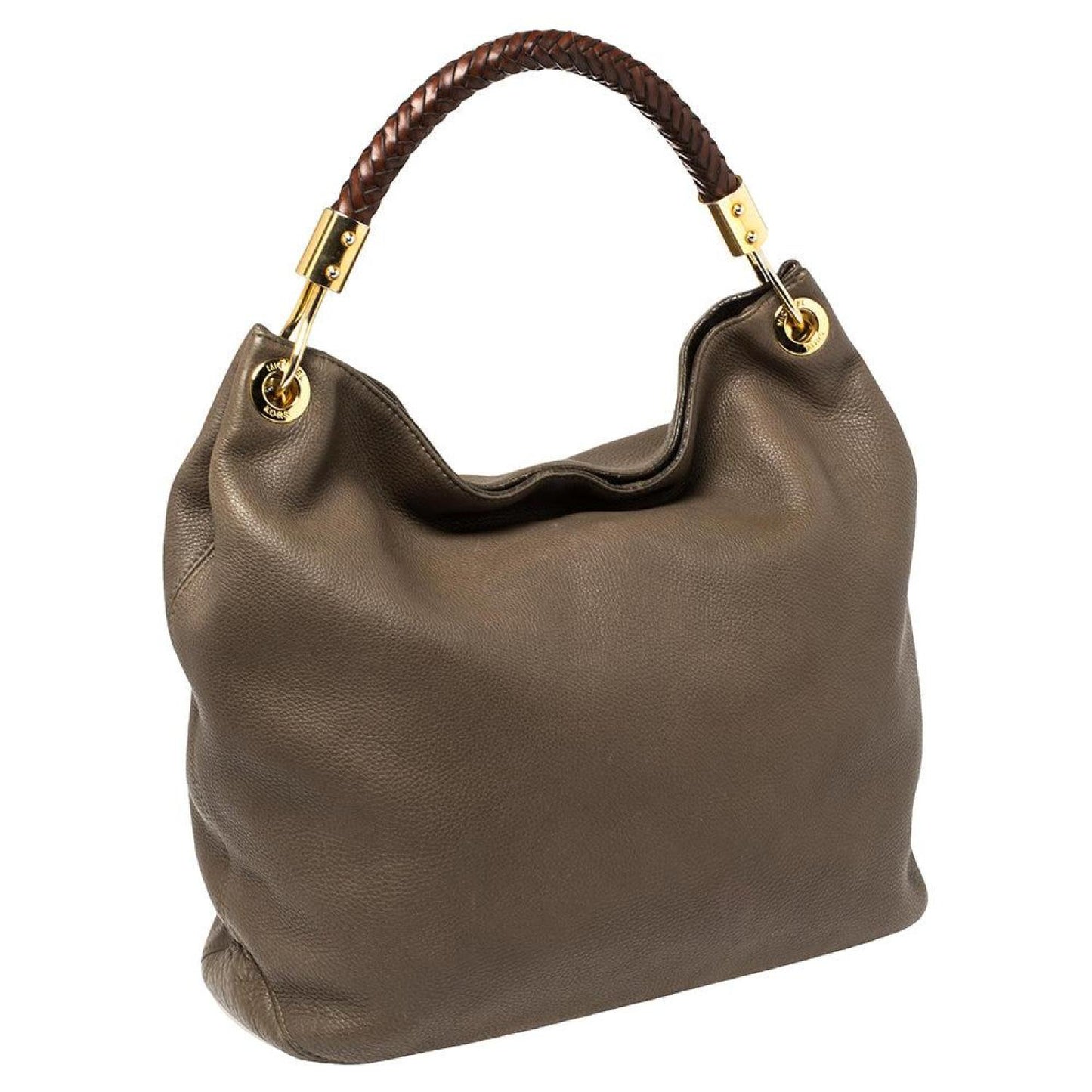 Michael Kors Dark /brown Soft Leather Skorpios Hobo