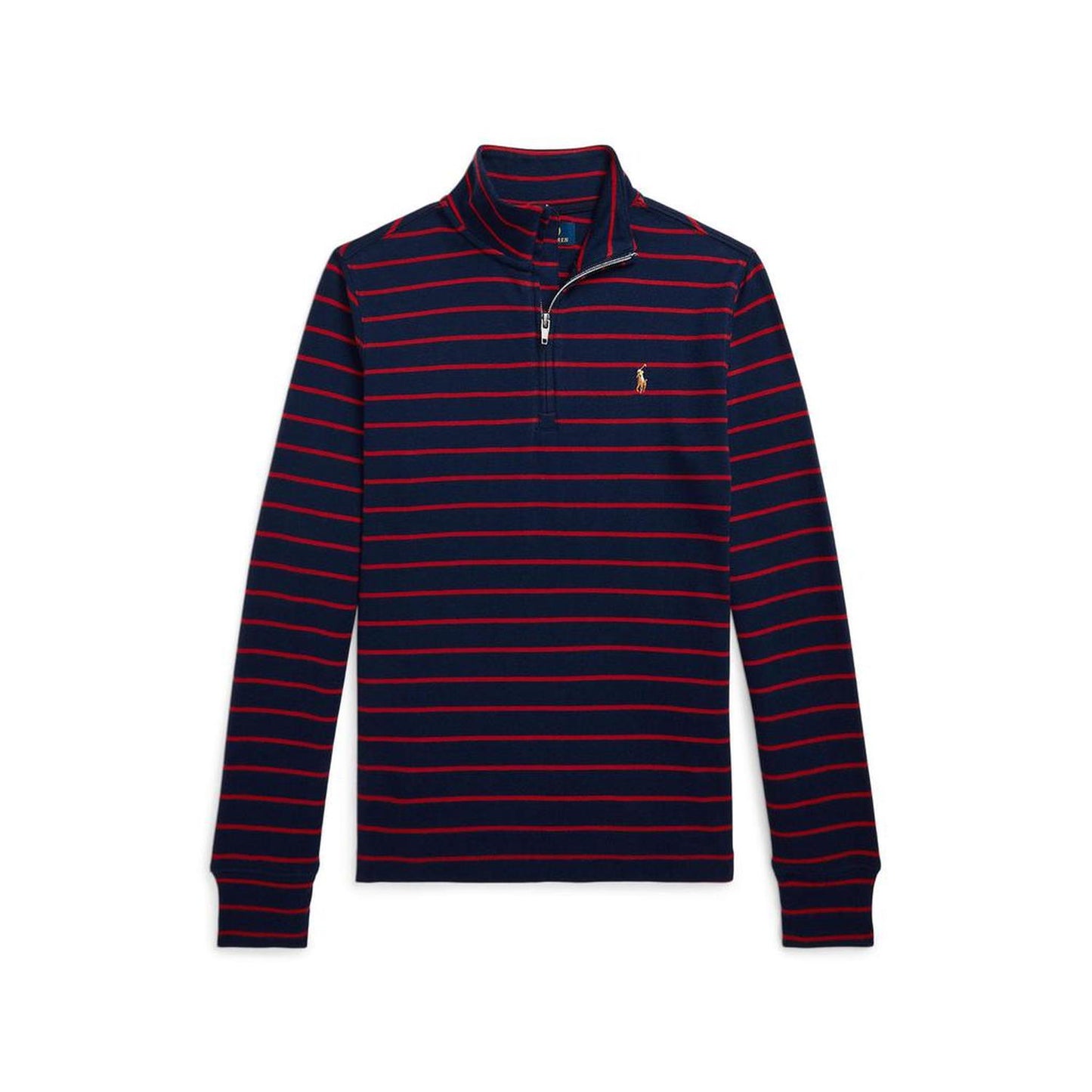Striped Cotton Quarter-Zip Pullover (Big Kid)