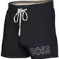Men's 3" Mooneye Outlined Logo Drawstring Swim Trunks