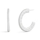 Signature C Minimal Hoop Earrings