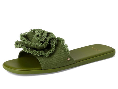 Flourish Canvas Flat Sandal